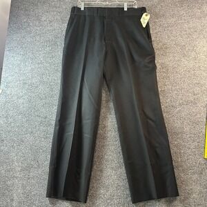 Vintage Century 21 Dress Pants Mens 36 Black Tailored Fit Formal Business Attire